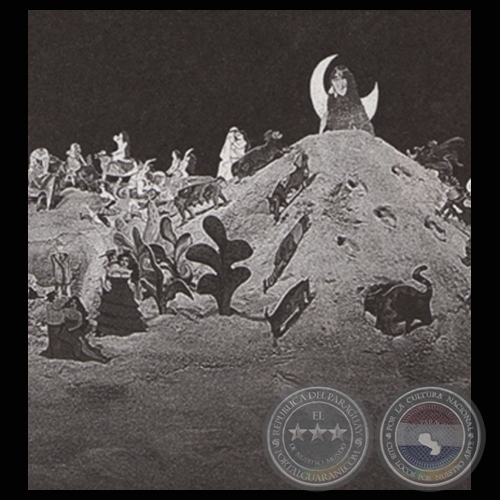 BRIGITTA VON SCHARKOPPEN EN EL JARDÍN DE LAS DELICIAS II, 1983 (Instalación de RICARDO MIGLIORISI)